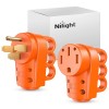 Nilight 50 Amp RV Male and Female Plug Set 14-50P