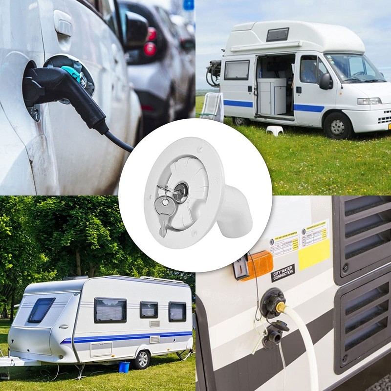 Bekasa Gravity Lock Water Fill Cap Motorhome RV Fresh Inlet