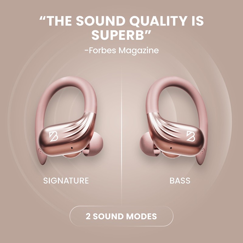 Back Bay Audio Runner 60 - Rose Gold Wireless Running