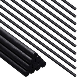 Graphite Stir Rod Stick Crucible Stir Rod Long Carbon Stirring Rod Graphite Crucible Stir Stick for Melting Casting Refining Gold Silver Copper, 12 Inch Length, 5/16 Inch Diameter (10 Pieces)