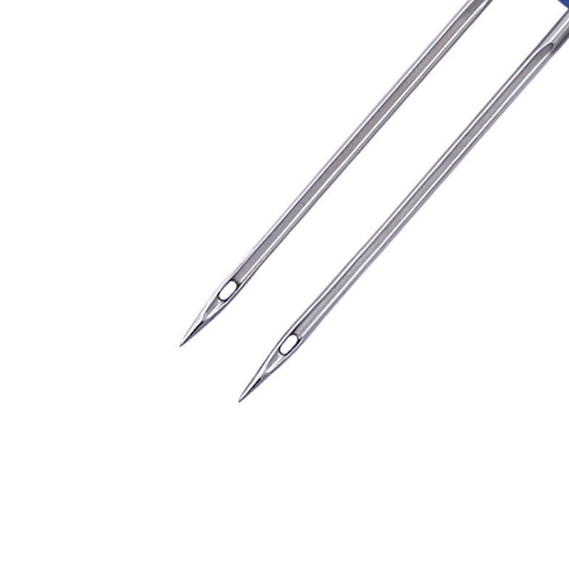 18pcs Sewing Machine Double Needle with Plastic Box Threader Simple
