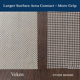 Veken Runner Rug Pad Gripper for Hardwood Floors, Non Slip 2.5x13 Ft Rug Pads for Area Rugs, Thick Rug Grippers for Tile Floors, Under Carpet Anti Skid Mat, Keep Your Rugs Safe and in Place
