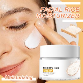 XMXueMei Face Moisturizer Cream for Women, Deeply Hydrating Rice Moisturizer Face Cream, Skin Care Facial Moisturizer for All Skin Types