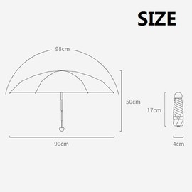 Kiuiom Compact Umbrella, Foldable Travel Umbrella, Windproof UV Protection, Ultralight Umbrella, 6 Ribs Umbrella, Foldable Robust Mini Umbrella for Sun and Rain, Men and Women, NO