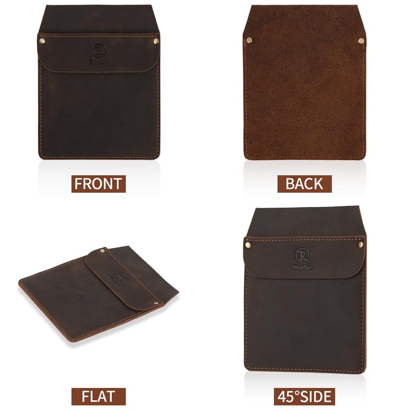 RingSun Genuine Leather Pocket Protector for Men, Durable Pocket Tool