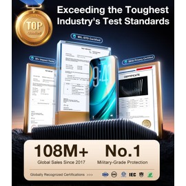 UltraGlass TOP 9H+ Armor for iPhone 16 Pro Max Privacy Screen Protector [NO.1 Military Grade Shatterproof] Privacy Screen iPhone 16 Pro Max Tempered Glass [100% Anti Spy & Longest Durable] 2 Pack