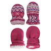 N'Ice Caps Baby Toddler Mittens Kids 2 Pairs Fleece Gloves