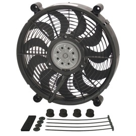 Derale 18214 14" High Output Radiator Fan,Black
