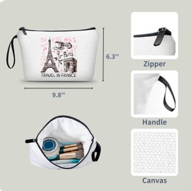 ARIOSEY Paris Gifts,Gifts for International Travelers,Paris Gifts for Women,Travel Cosmetic Bag,Paris Souvenirs From France,Paris Travel Essentials,Friend Birthday Gifts for Women, paris