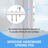 TNJPSEK 8 Pcs Metal Window Screen Plunger Pins with Caps,