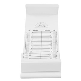 Toddler Measuring Mat, Baby Size Measuring Ruler, Washable, Collapsible, Soft, Tape Measure for Growth Measurement, Nursery Decoration, White