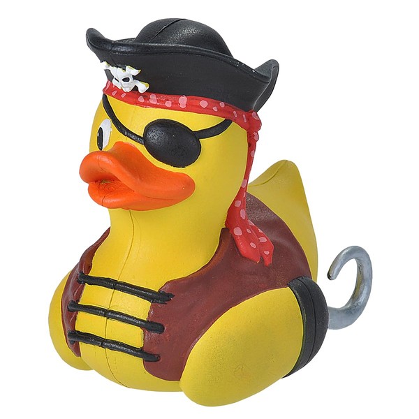 Wild Republic Rubber Duck Pirate Rubber Duck, Bath Gifts for Kids, Squeaky Ducks, Bath Toy for Babies, Rubber Duck Funny, Collectable Bath Duck 10cm
