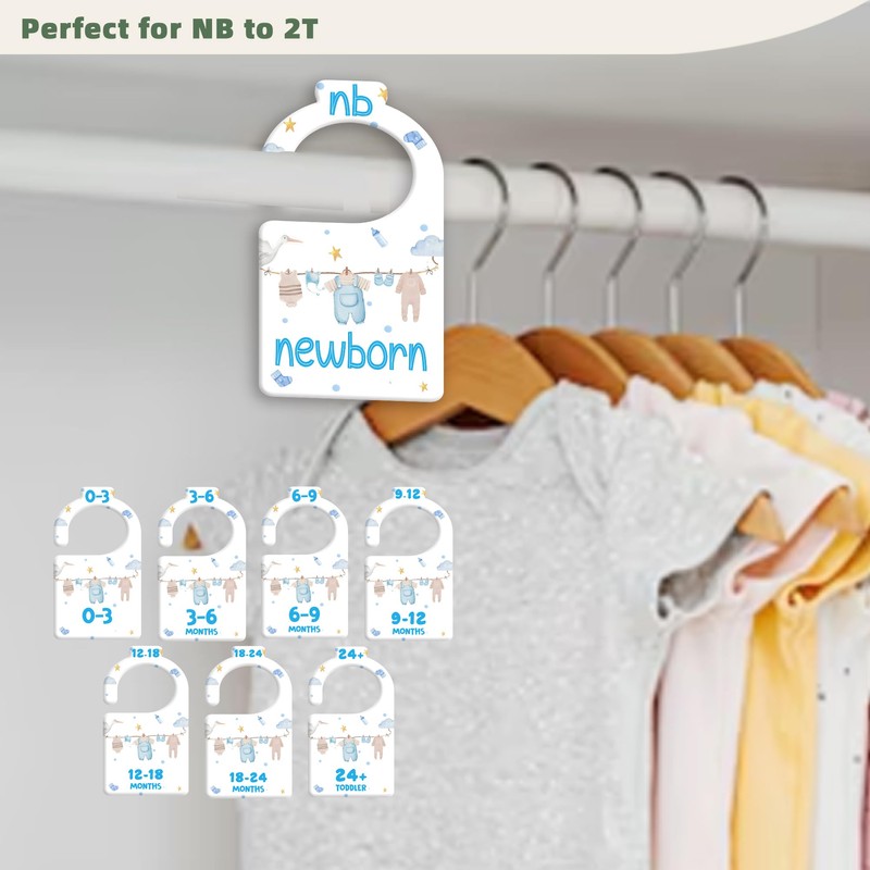 JMOST Boy Baby Closet Dividers for Nursery Closet Organizer, Newborn
