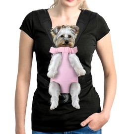 YUDODO Pet Dog Carrier Backpack Adjustable Dog Front Carrier, Legs Out Easy-Fit Dog Travel Backpack Carrier for Hiking Camping for Small Medium Dogs Cats and Rabbits (Small, Pink)