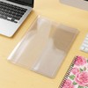 Clear Book Cover, Jelly PVC A5 Notebook Planner Cover Waterproof