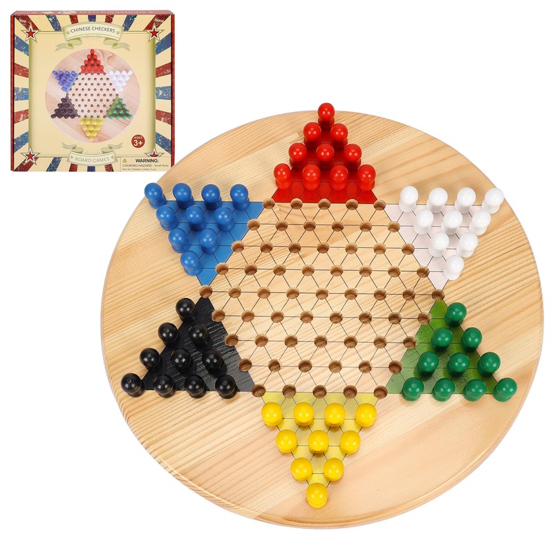 Gothink Chinese Checkers Board Game, 11.5 Inches Classic Game Board