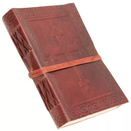 Armory Replicas Celtic Cross Handmade Leather Writing Journal - Embossed Diary - 220 Pages