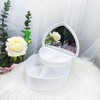 Gokoti Heart Shape Jewelry Boxes Heart-Shaped Jewelry Boxes Plastic Pink