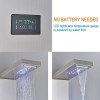 FUZ Stainless Steel 6 Functions Shower Panel Tower LED Rainfall
