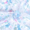 CABODYALS 160CM Light Blue 3D Flower Sequins Tulle Fabric Sparkle