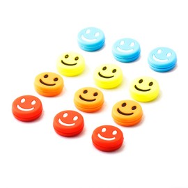 ZEFENGS 12 pcs Tennis dampener Shock Absorber Custom Smiley Face to Reduce Tennis Racket Vibration Dampeners