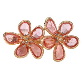 Austrian Crystal Bridal Hair Barrettes, Rhinestones Vintage Hair Clips, Sparkly Glitter Crystal Hairgrip Wedding Hair Headwear Accessories for Women Girls (Pink)