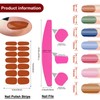 SILPECWEE Nail Polish Strips (20 Sheets, Bright Color), Nail Polish