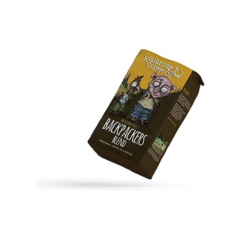 KALAMAZOO COFFEE COMPANY Backpackers Blend Whole Bean Coffee - Medium