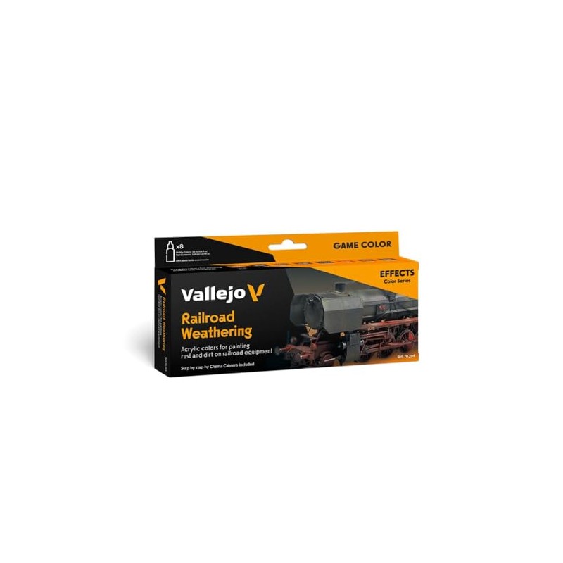 Vallejo Model Color Set 70264 Railway Weathering by Chema Cabrero