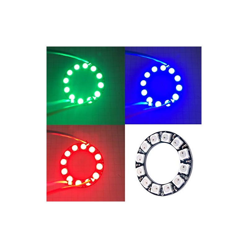 DIYmall 12 X WS2812B RGB LED Ring 12 Bits WS2812