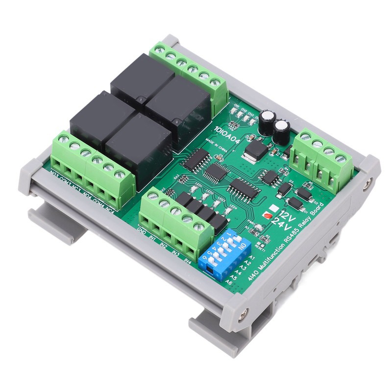 RS485 Relay Module 4 Channel RTU PCB Board with Housing