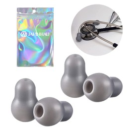 Silicone Ear Tips Earplug Replacement for Littmann Stethoscopes - Comfortable Fit Littman Ear Tips Replacement，Stethoscope Ear Pieces,Cardiology IV Parts & Littmann Stethoscope Parts (Grey)