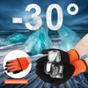 DS Safety Men’s Waterproof Thermal Winter Work Gloves Orange Size