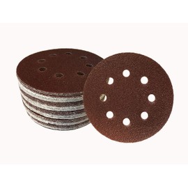 Goodway 50 Velcro Sanding Discs Diameter 125 mm | Grit 240 | 8-Hole for Eccentric Sanders | High-Quality Sanding Sheets | Sanding Discs | Eccentric Sandpaper | Eccentric Sandpaper