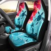 Bulopur Red Hibiscus Sea Turtle Print Car Seat Covers for