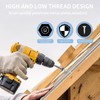 Metal Roofing Screws 10 x 1-1/2 inch, Blue Hex Head