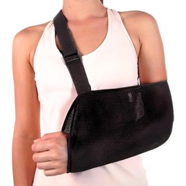 Homecare | Cabestrillo Inmovilizador de Brazo Malla de Poliéster Transpirable Unisex Ajustable con Correa, para Lesiones y Rehabilitación (Mediano 70-90cm)