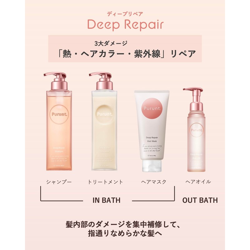 Purunt Prunto Deep Repair Serum Hair Oil 80ml