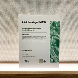 Sante Acca semi-gel mask pack 1 box (5 sheets) Sensitive skin soothing trouble management / 상떼 아카 세미겔 마스크팩 1박스(5매) 예민 민감 피부진정 트러블관리