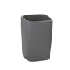 WENKO 20019100 Bicchiere porta soazzolino in ceramica Faro grigio, Ceramica,