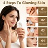 3-in-1 Facial Massager Set, Walnut Face Brush, Stainless Steel Gua