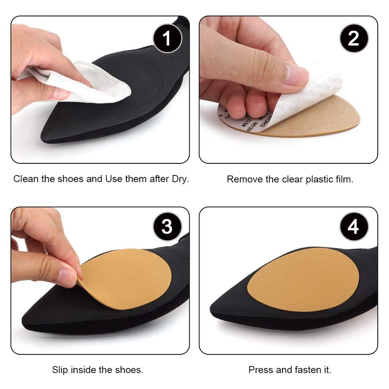 Dr. Shoesert - almohadillas para orejas antideslizantes para zapatos, Amarillo