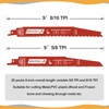 Souyou 25 Pack 9 Inch 5/8 Tpi Reciprocating Saw Blades