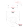 Snap-in Shower Drain Cover 4-1/4 inch Shower Strainer Grid Round