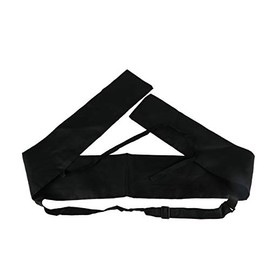 MAKOTO Double Layer Sword Bag with Adjustable Back Strap, Black and White Two Tone for Katana, Shinai, Shirasaya