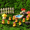 50pcs Mini Resin Cowboy Ducks, Tiny Small Cowboy Sheriff Resin