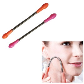 Exceart 2pcs Facial Hair Spring Remover Face Hair Removal Epilator Face Threading Cleaner Face Hair Clean Beauty Tool for Girls Women Ladies Random Color