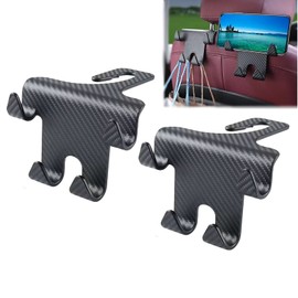 Car seat mobile hanger seat headrest Hook Headrest Organizer Bedroom and Office Mobile Phone Rack Car seat Hanger for Handbag Purse and Coat Can be Used on Various Front and Rear of car Seats