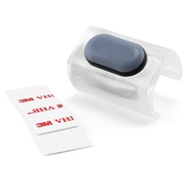 GLEITGUT 4 x Furniture Glides for Cantilever Chair PTFE Clamp Gliders without Pins for Round Tube Teflon Gliders for Swing Chair (Transparent (24.6-27.7 mm))