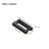 QUARKZMAN 2.54 mm Pitch 16 Pins DIP-IC Socket Connector Double
